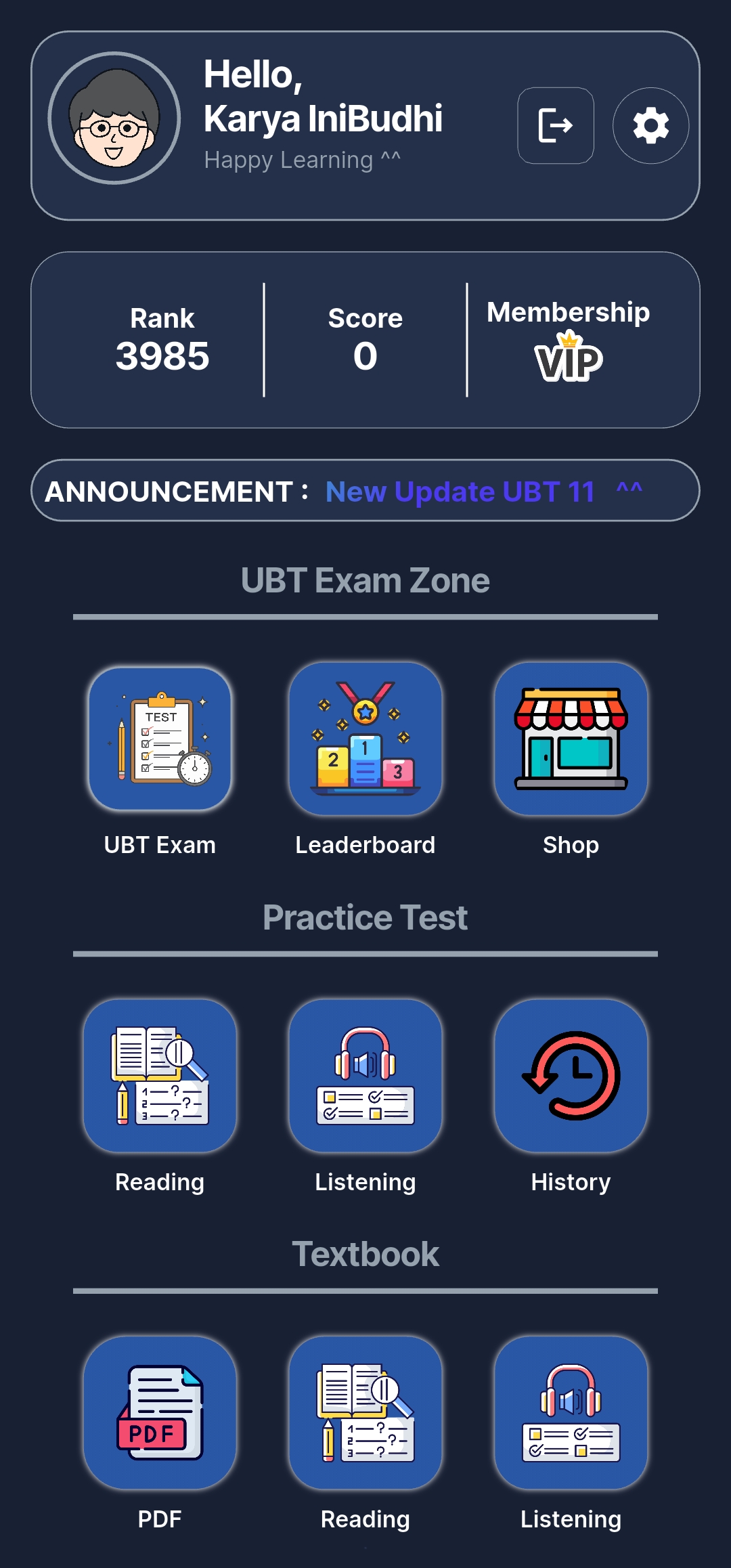 UBT EPS TOPIK App Screenshot